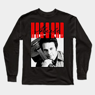 Merle Haggard -- Aesthetic Fan Art Design Long Sleeve T-Shirt